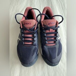 Asics Womens Court Speed FF Tennis Pickleball Sneakers Navy Blue, Sz 7